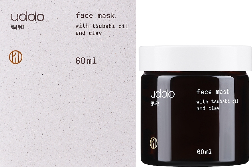 Oczyszczająca maseczka do twarzy z glinką - Uddo Face Mask With Tsubaki Oil And Clay — Zdjęcie N1