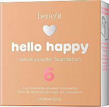 Podkład w pudrze do twarzy - Benefit Hello Happy Velvet Powder Foundation — Zdjęcie N8