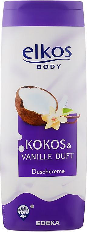 Żel pod prysznic Kokos i wanilia - Elkos Coconut & Vanilla Shower Gel