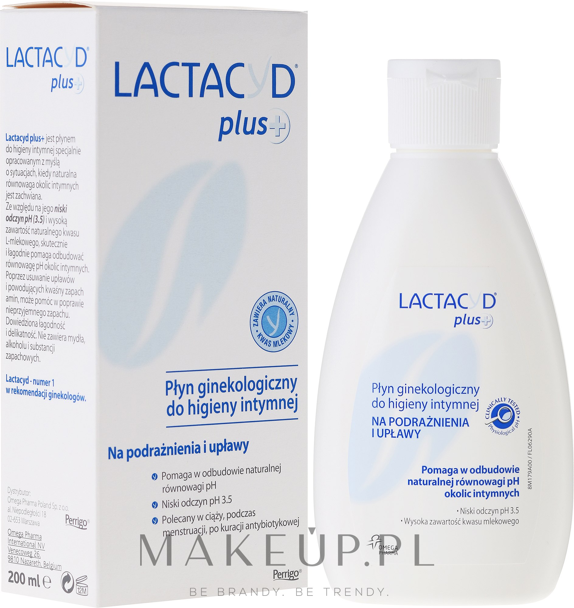 Płyn ginekologiczny do higieny intymnej na podrażnienia i upławy - Lactacyd Plus+ Body Care Intimate Hygiene Gel — Zdjęcie 200 ml
