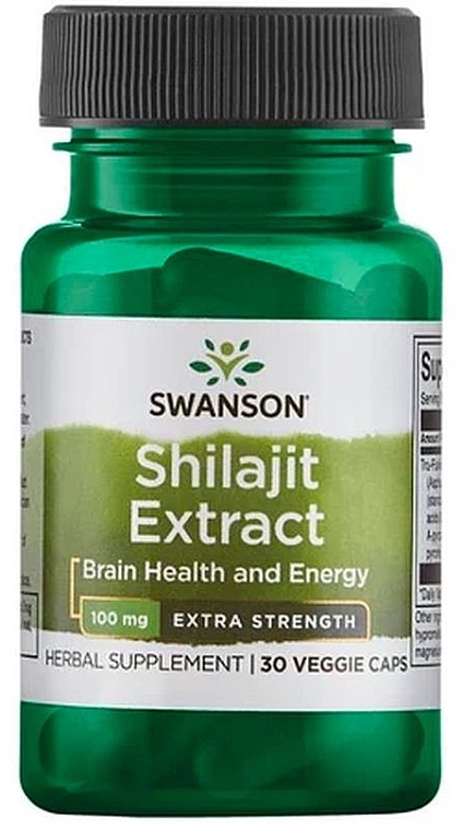 Suplement diety Wyciąg z Shilajit, 100 mg - Swanson Shilajit Extract  — Zdjęcie N1