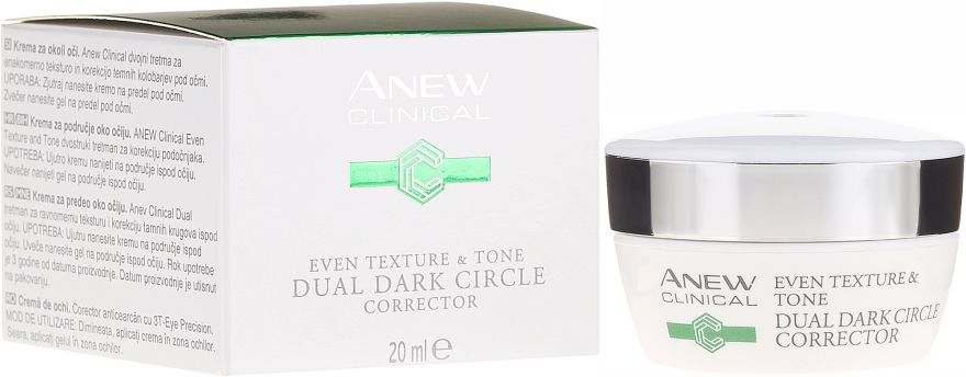 Krem na cienie pod oczami - Avon Anew Clinical Even Texture & Tone Dual Dark Circle Corrector