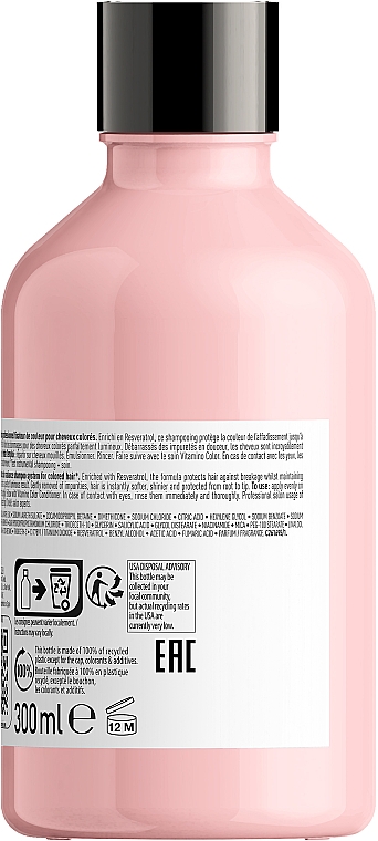 Witaminowy szampon do włosów farbowanych - L'Oreal Professionnel Serie Expert Vitamino Color Resveratrol Shampoo — Zdjęcie N2