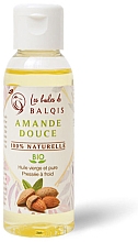 Świeżo tłoczony olej ze słodkich migdałów - Les Huiles De Balquis Amande Douce 100% Organic Virgin Oil — Zdjęcie N1