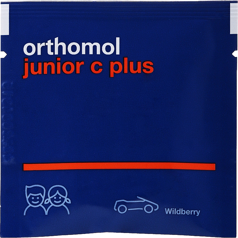 Witaminy dla dzieci Junior C Plus, leśne jagody - Orthomol Immun — Zdjęcie N3
