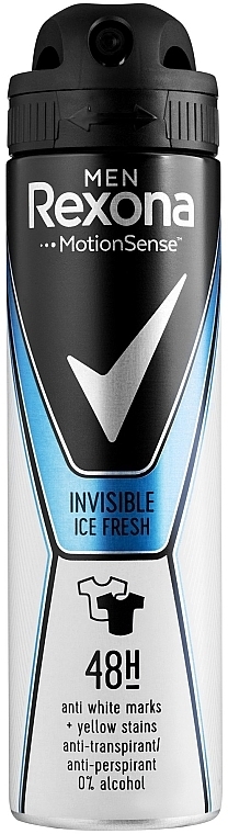 Antyperspirant w sprayu dla mężczyzn - Rexona Men MotionSense Invisible Ice Fresh Spray