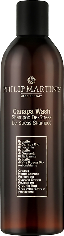 Szampon antystresowy do włosów - Philip Martin's Canapa Wash De-Stress Shampoo — Zdjęcie N1