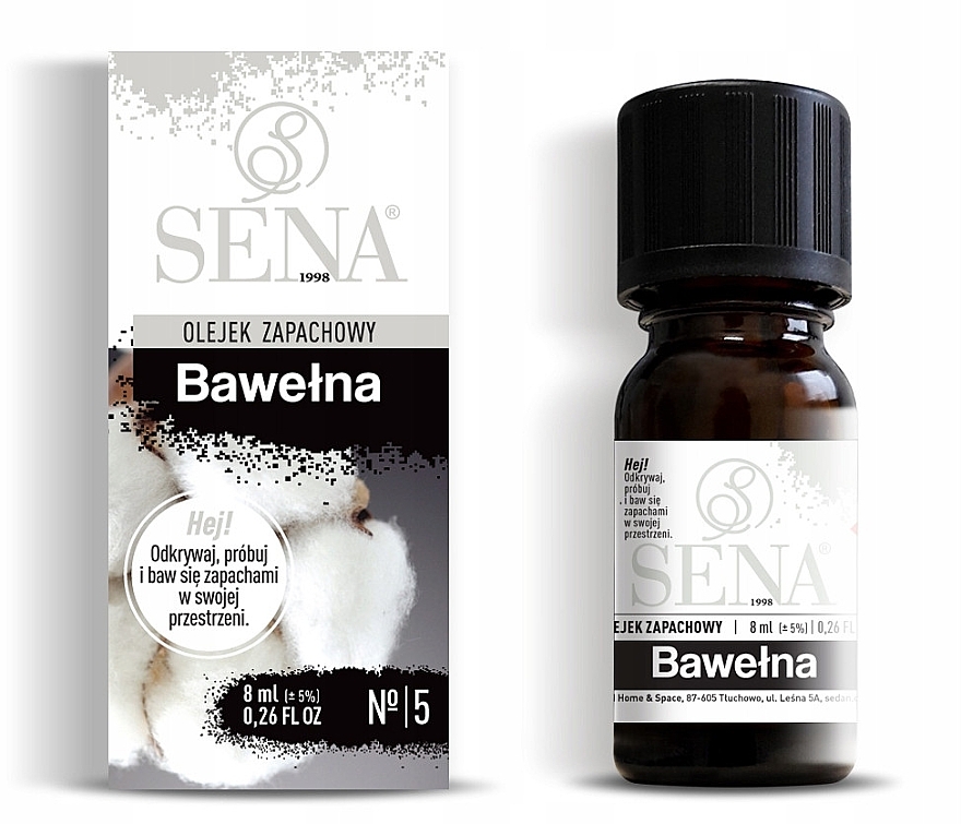 Olejek aromatyczny Bawełna - Sena Aroma Oil №5 Cotton — Zdjęcie N2