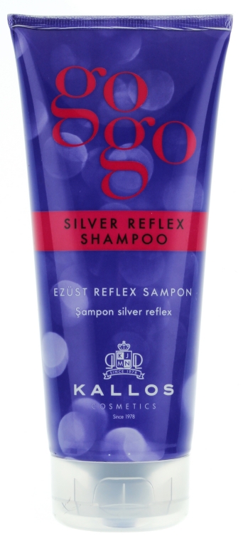 Szampon do włosów siwych - Kallos Cosmetics Gogo Silver Reflex Shampoo — Zdjęcie N1