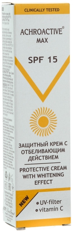 Ochronny krem wybielający SPF 15 - Achroactive Max Protective Cream With Whitening Effect — Zdjęcie N3