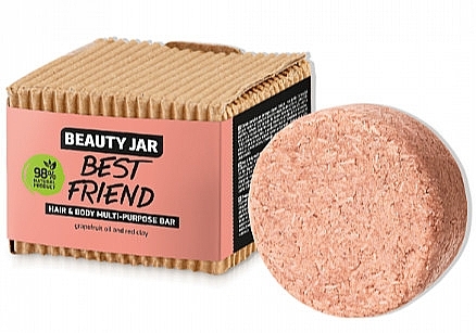 PRZECENA! Kostka myjąca do włosów i ciała - Beauty Jar Best Friend Hair & Body Multi-Purpose Bar * — Zdjęcie N1