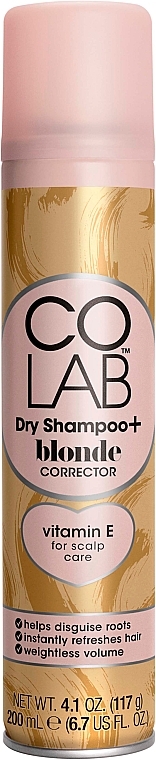 Suchy szampon-korektor dla blondynek - Colab Dry Shampoo+ Blonde Corrector — Zdjęcie N1