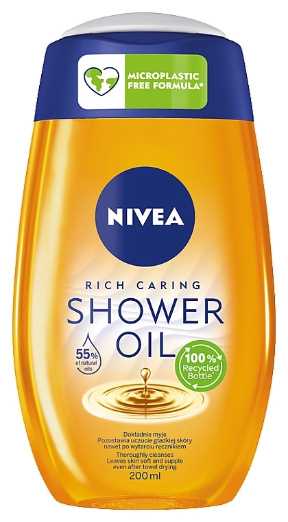 Olejek pod prysznic - NIVEA Oil Natural Rich Caring