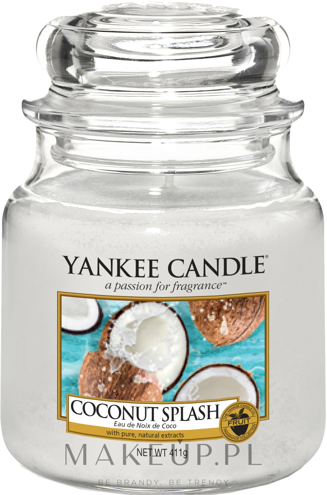 Świeca zapachowa w słoiku - Yankee Candle Coconut Splash — Zdjęcie 411 g