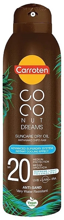 Suchy olejek do ciała z filtrem przeciwsłonecznym - Carroten Coconut Dreams Suncare Dry Oil SPF20 — Zdjęcie N1