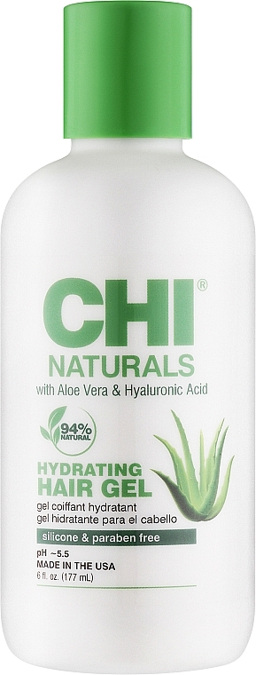 Nawilżający żel do stylizacji włosów - CHI Naturals With Aloe Vera Hydrating Hair Gel — Zdjęcie N1