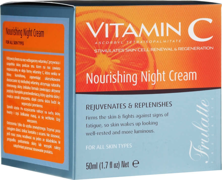 Odżywczy krem do twarzy na noc - Frulatte Vitamin C Nourishing Night Cream — Zdjęcie N1