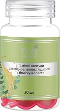 Kapsułki witaminowe odbudowujące, wygładzające i nabłyszczające włosy - Tufi Profi Premium — Zdjęcie N1