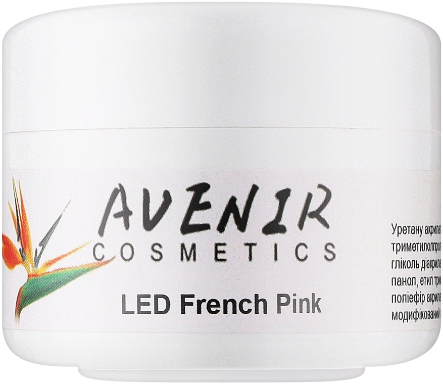 Jednofazowy żel przedłużający - Avenir Cosmetics LED French Pink