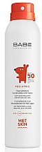 Kup Spray przeciwsłoneczny dla dzieci do stosowania na mokrą skórę SPF 50 - Babé Laboratorios Pediatric Wet Skin