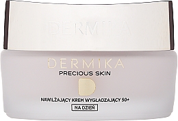 Nawilżający krem wygładzający na dzień - Dermika Precious Skin Day Cream 50 + SPF 20 — Zdjęcie N2