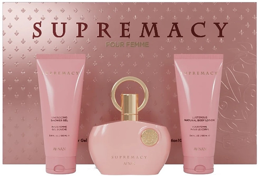 Afnan Perfumes Supremacy Pink - Zestaw (edp/100ml + b/lot/100ml + sh/gel/100ml)  — Zdjęcie N1