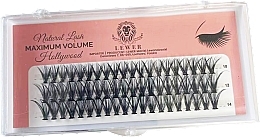 Kup Sztuczne rzęsy w kępkach, 10 mm, 12 mm, 14 mm, C, 60 szt. - Lewer Natural Lash Maximum Volume Hollywood
