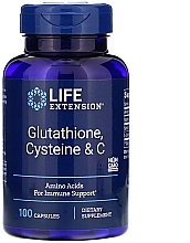 PRZECENA! Kompleks witamin L-Glutation, L-Cysteina i witamina C - Life Extension Glutathione, Cysteine & C * — Zdjęcie N1