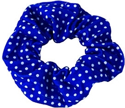 Gumka do włosów, niebieska w kropki - Lolita Accessories Scrunchie — Zdjęcie N1