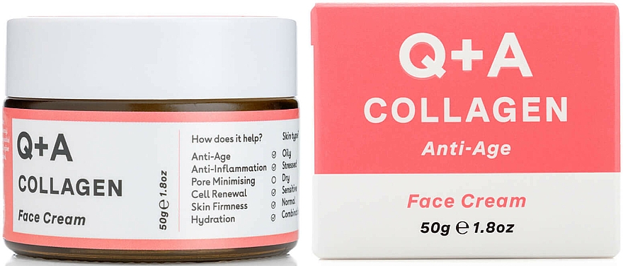 Kolagenowy krem do twarzy - Q+A Collagen Face Cream — Zdjęcie N1
