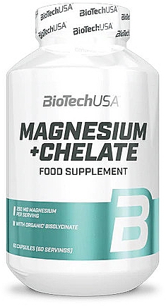 Suplement diety Chelat magnezu - BiotechUSA Magnesium Chelate — Zdjęcie N1