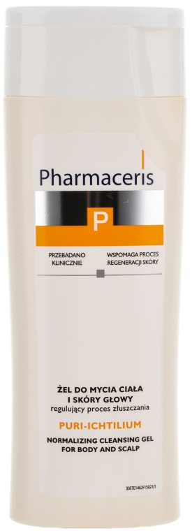 Żel do mycia ciała i skóry głowy - Pharmaceris P Puri-Ichtilium Body and Scalp Wash Gel — Zdjęcie N1