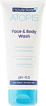 Delikatny płyn do mycia twarzy i ciała - Novaclear Atopis Face & Body Wash — Zdjęcie N3