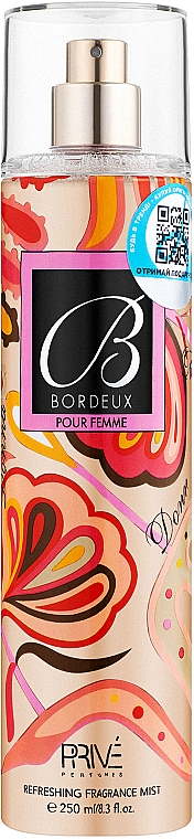 Prive Parfums Bordeux - Spray do ciała	 — Zdjęcie N1