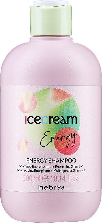 Energizujący szampon do włosów słabych i cienkich - Inebrya Ice Cream Energy Shampoo