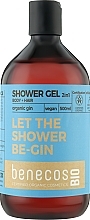 Kup Żel pod prysznic 2 w 1 - Benecos Shower Gel and Shampoo Organic Olive Gin