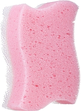 Gąbka do kąpieli i masażu Fala, różowa - Grosik Camellia Bath Sponge — Zdjęcie N1