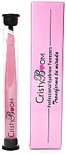 Pęseta do brwi, różowa - Cristyboom Cosmetics Professional Eyebrow Tweezers Pink — Zdjęcie N2