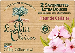 Kup Delikatne mydło kosmetyczne Kwitnąca wiśnia - Le Petit Olivier Cherry Blossom Extra Mild Soap Bar