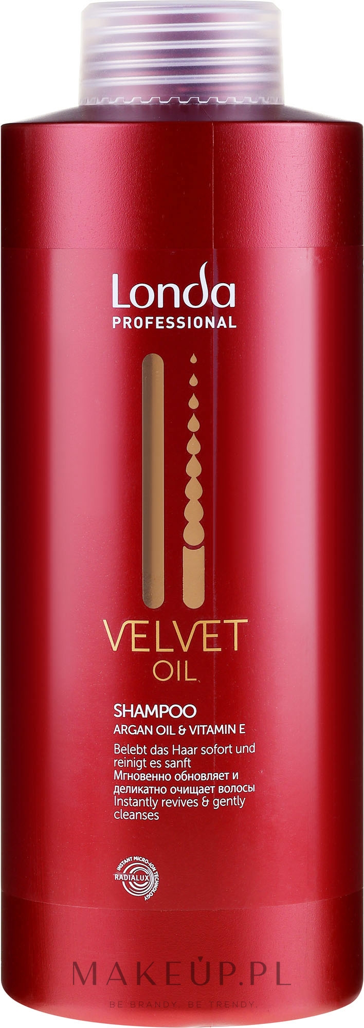 Szampon z olejem arganowym - Londa Professional Velvet Oil Shampoo — Zdjęcie 1000 ml