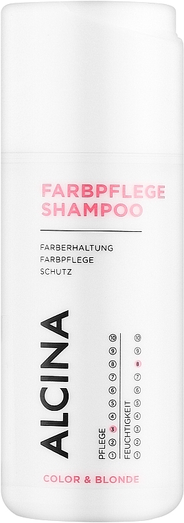 Rewitalizujący szampon do włosów farbowanych - Alcina Farbpflege Shampoo Color & Blonde — Zdjęcie N4