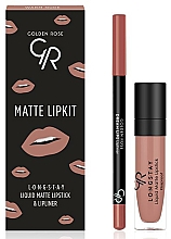 Kup Zestaw do ust - Golden Rose Matte LipKit Warm Nude (lipstick/5.5 ml + lipliner/1.6g)