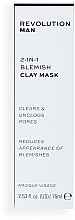 Maseczka z glinki - Revolution Skincare Man 2-in-1 Blemish Clay Mask — Zdjęcie N2