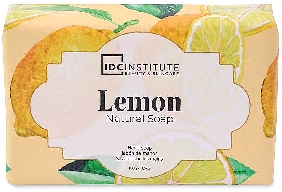 Naturalne mydło do rąk Cytryna - IDC Institute Lemon Natural Soap — Zdjęcie N1