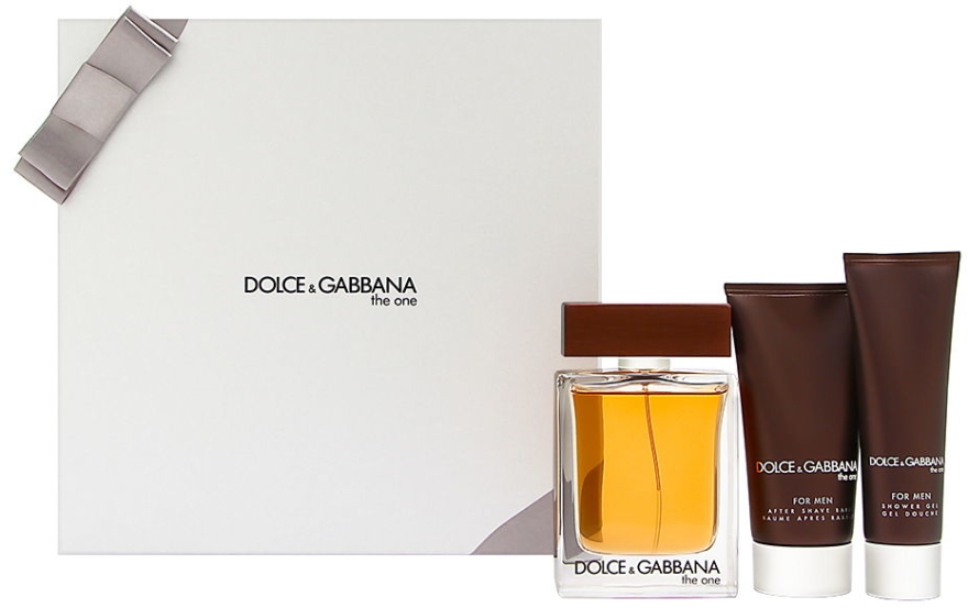 Dolce & Gabbana The One For Men - Zestaw (edt 100 ml + ash/balm 75 ml + sh/gel 50 ml) — Zdjęcie N2