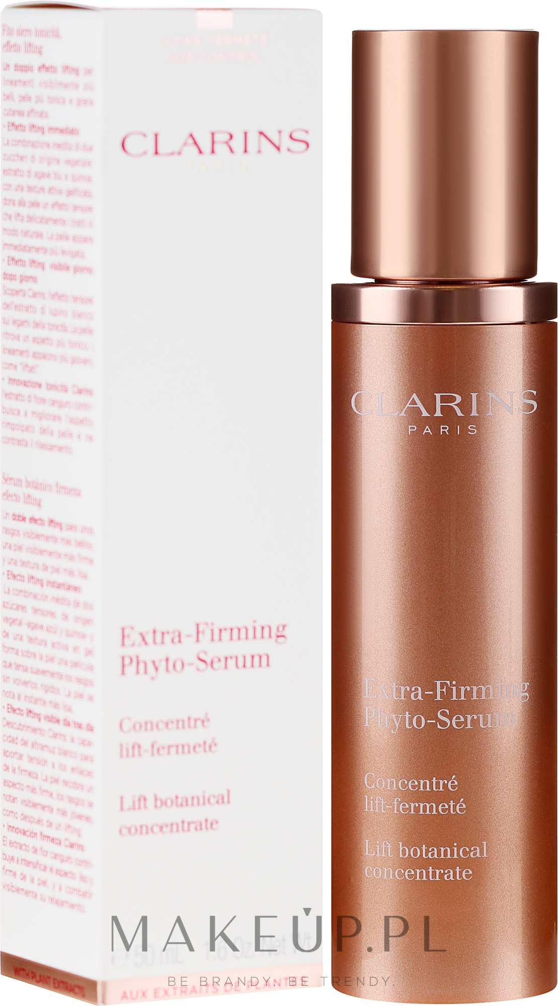 Skoncentrowane serum liftingująco-ujędrniające do twarzy - Clarins Extra-Firming Phyto-Serum — Zdjęcie 50 ml