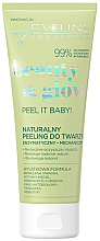 Naturalny peeling do twarzy - Eveline Cosmetics Beauty & Glow Peel It Baby! Natural Face Scrub — Zdjęcie N1