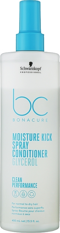 Odżywka do włosów w sprayu - Schwarzkopf Professional Bonacure Moisture Kick Spray Conditioner Glycerol — Zdjęcie N2