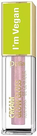 	Wegańska pomadka w płynie - Delia Cream Glow Gloss Be Glamour I'm Vegan Liquid Lipstick — Zdjęcie N1
