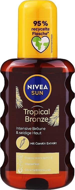 Brązujący spray do ciała SPF 6 - NIVEA Sun Tropical Bronze Oil-Spray SPF6 — Zdjęcie N1